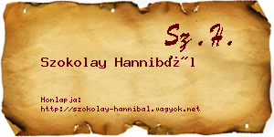 Szokolay Hannibál névjegykártya